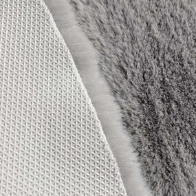 Γούνινο Χαλί Διαδρόμου (80x120) New Plan Puffy FC6 Light Grey