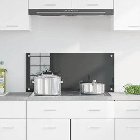 vidaXL Πίσω Πάνελ Κουζίνας Σκούρο γκρι 90 x 40 x 0.6 εκ.