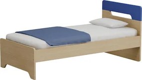 Κρεβάτι Μονό Saturna Μπλε, για Στρώμα 90x190 εκ.