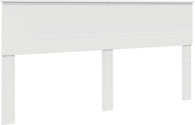 vidaXL Σκελετός Κρεβατιού Λευκό 200 x 200 cm Επεξεργασμένο ξύλο