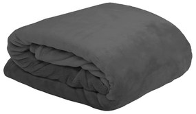Κουβέρτα Fleece Ημίδιπλη (180x220) S-F Doudou Anthracite P35792014