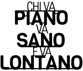 Διακοσμητικό Τοίχου Lontano 891TNL3489 56x46cm Black Wallity Μέταλλο