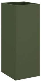 Ζαρντινιέρα Λαδί 32x29x75 εκ. από Χάλυβα Ψυχρής Έλασης - Πράσινο