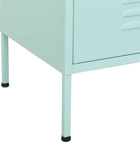 vidaXL Ντουλάπι Αποθήκευσης Χρώμα Μέντα 80 x 35 x 101,5 εκ. Ατσάλινο