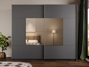 Ντουλάπα Boston 250 συρόμενη-Graphite