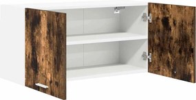 vidaXL Κρεμαστό ντουλάπι Καπνιστό Δρύς 80 x 31 x 40 εκ