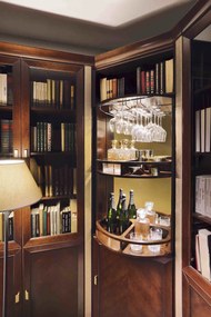 Έπιπλο μπαρ - βιβλιοθήκη Ligoria