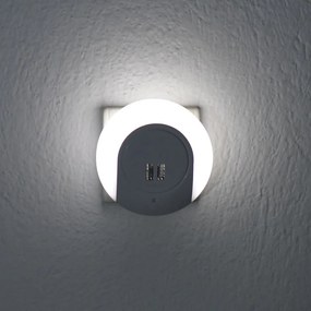 Φωτάκι Νυκτός LED Με 2 Θύρες USB Aca SF78LED