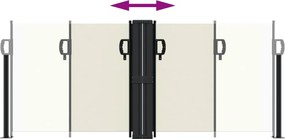 vidaXL Σκίαστρο Πλαϊνό Συρόμενο Κρεμ 100 x 600 εκ.