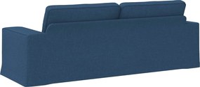vidaXL Καναπές Μπλε 222 x 80 x 82 εκ ύφασμα