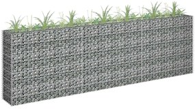 vidaXL Συρματοκιβώτιο-Γλάστρα Υπερυψωμένη 270x30x90 εκ. Γαλβ. Χάλυβας