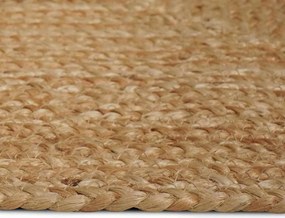 vidaXL Χαλί Περιοχής Μπεζ 160 x 160 cm Γιούτα