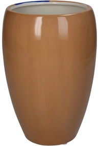 Βάζο Αφηρημένο Πρόσωπο Πολύχρωμο Δολομίτης 13.3x13.3x19.5cm - 05155269