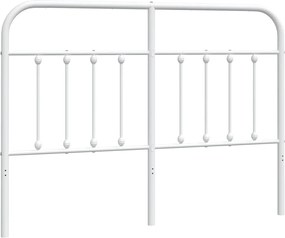 vidaXL Ανταλλακτικό κεφαλάρι Λευκό 140 εκ. Μεταλλικό