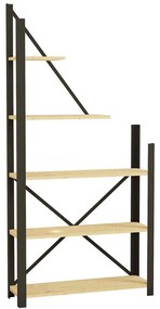 Βιβλιοθήκη Eagle 835PUQ3668 80x24x169,5cm Oak-Black