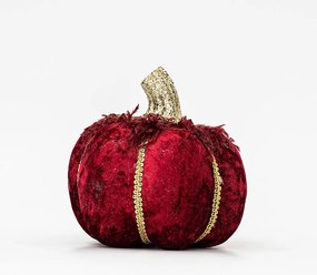 Διακοσμητική Κολοκύθα (Φ15x12) Eurolamp Burgundy Velvet 600-45562