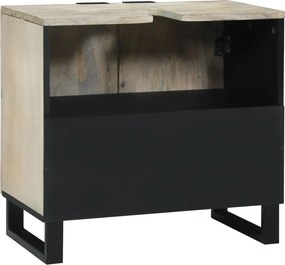 vidaXL Ντουλάπα Νιπτήρα Mπάνιου Λευκό 62 x 33 x 58 εκ.