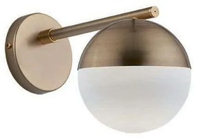 Φωτιστικό Τοίχου-Απλίκα Violla 4190500 Opal Viokef Metal, Glass
