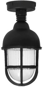 Φωτιστικό Οροφής - Πλαφονιέρα 11-0304 SLP-900CE E/27 Led Φ12x26,5cm Black Heronia