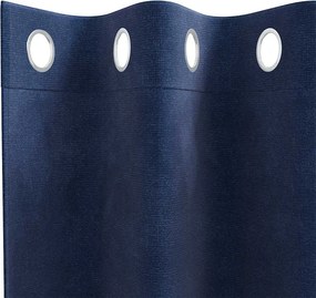 vidaXL Κουρτίνες 2 τμχ. Σκούρο Μπλε 140 x 245 cm Βελούδο