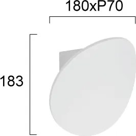 Απλίκα Τοίχου LED Viokef Corto White 4285300