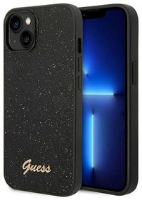 Θήκη Προστασίας iphone 14 Plus Vintage Script Logo GUHCP14MHGGSHK Black-Glitter Guess