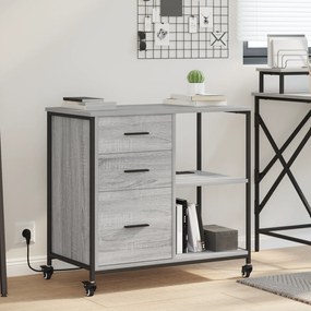 vidaXL Γραφείο Ντουλάπι Γκρι sonoma 76 x 41 x 72 cm Επεξεργασμένο ξύλο