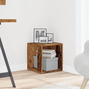 vidaXL Side Table 33 x 33 x 34 cm Engineered wood Παλαιωμένο ξύλο