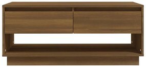 vidaXL Τραπεζάκι Σαλονιού Καφέ Δρυς 102x55x44 εκ. Επεξεργασμένο Ξύλο