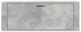 vidaXL Παπουτσοθήκη Γκρι Σκυροδέματος 100x35x38 εκ. Επεξεργασμένο Ξύλο