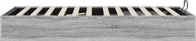 vidaXL Κρεβάτι Οθωμανικού Τύπου Γκρι Sonoma 90 x 190 cm
