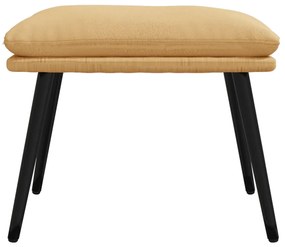 vidaXL Υποπόδιο Κρεμ 45 x 30 x 39 εκ. από Ύφασμα Μικροϊνών