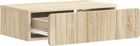 vidaXL Τραπεζάκι Τοίχου Sonoma Δρυς 59 x 34,5 x 17 εκ.