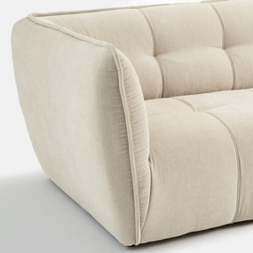 Καναπές δύο θέσεων από μελανζέ πολυεστέρα, Simone