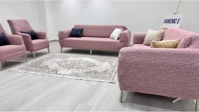 Stewehome Σετ καλύμματα καναπέ από πολυεστέρα και βαμβάκι με ριγέ σχέδιο 180x230 cm