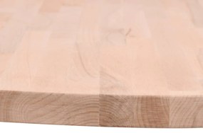 vidaXL Επιφάνεια Τραπεζιού Στρογγυλή Ø60x4 εκ. Μασίφ Ξύλο Οξιάς