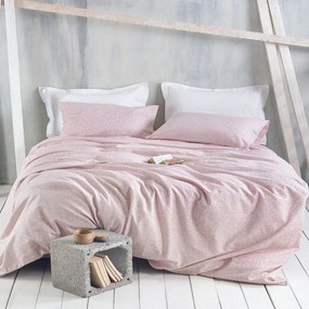 Σεντόνια Φανελένια Melrose (Σετ 3τμχ) Pink Ρυθμός Ημίδιπλο 160x260cm 100% Cotton Flannel