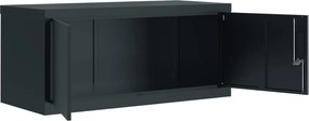 vidaXL Αρχειοθήκη Ανθρακί 90 x 40 x 130 εκ. Ατσάλινη