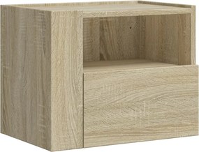 vidaXL Κομοδίνα Επιτοίχια 2 τεμ. Sonoma Δρυς 45x30x35 εκ.