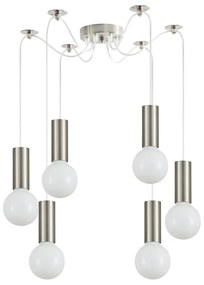 Φωτιστικό Οροφής Πολύφωτο Homelighting Adept Tube 77-8386 Nickel Matt