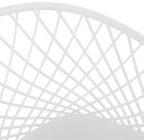 ΠΟΛΥΘΡΟΝΑ ΠΟΛΥΠΡΟΠΥΛΕΝΙΟΥ ΛΕΥΚΗ ΜΕ ΜΕΤΑΛΛΙΚΑ ΠΟΔΙΑ ΑΠΟΜΙΜΗΣΗ ΞΥΛΟΥ ARIADNE HM8001.01 62,5x56x80 εκ.