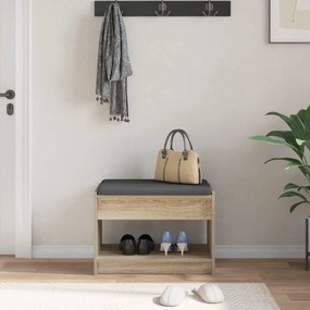 vidaXL Παγκάκι Χαλωρίου Δρύς Sonoma 63 x 38 x 45 εκ