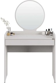 Τουαλέτα- μπουντουάρ Curve χρώμα λευκό του πάγου 90x142x47cm