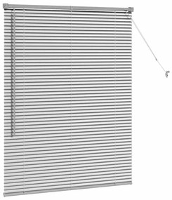 vidaXL Ρολό Παραθύρου με κουρτίνες Ασημί 105 x 130 cm Αλουμίνιο