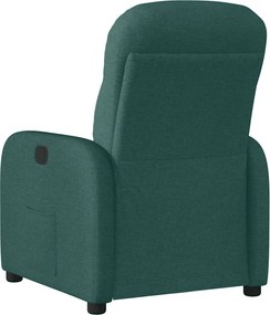 vidaXL Πολυθρόνα Ανακλινόμενη Ηλεκτρική Πράσινο Υφασμάτινη