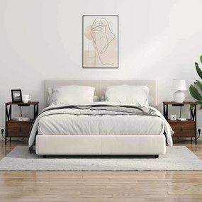 vidaXL Κομοδίνο Καφέ δρυς 41,5 x 40,5 x 55 εκ. Επεξεργασμένο ξύλο
