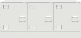 vidaXL Έπιπλο Τηλεόρασης Λευκό 99x39x44 εκ. από Ατσάλι