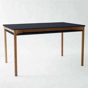 Τραπέζι Επεκτεινόμενο Με Ραφάκι Zeen ZEENEXTBE3 140x90x75/200x90x75cm Graphite Mdf, Wood