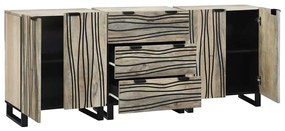 vidaXL Σετ Επίπλων Μπάνιου με συρτάρι 3 pcs Λευκό 180 x 33 x 75 εκ.