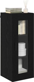 vidaXL Επιτοίχιο ντουλάπι Μαύρη Οξυά 34,5 x 34 x 90 εκ.